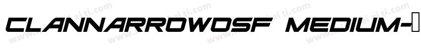 ClanNarrowOSF Medium字体转换